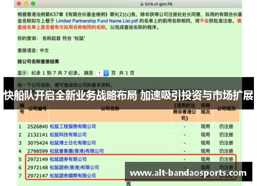 快船队开启全新业务战略布局 加速吸引投资与市场扩展