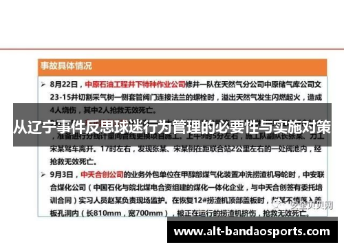 从辽宁事件反思球迷行为管理的必要性与实施对策